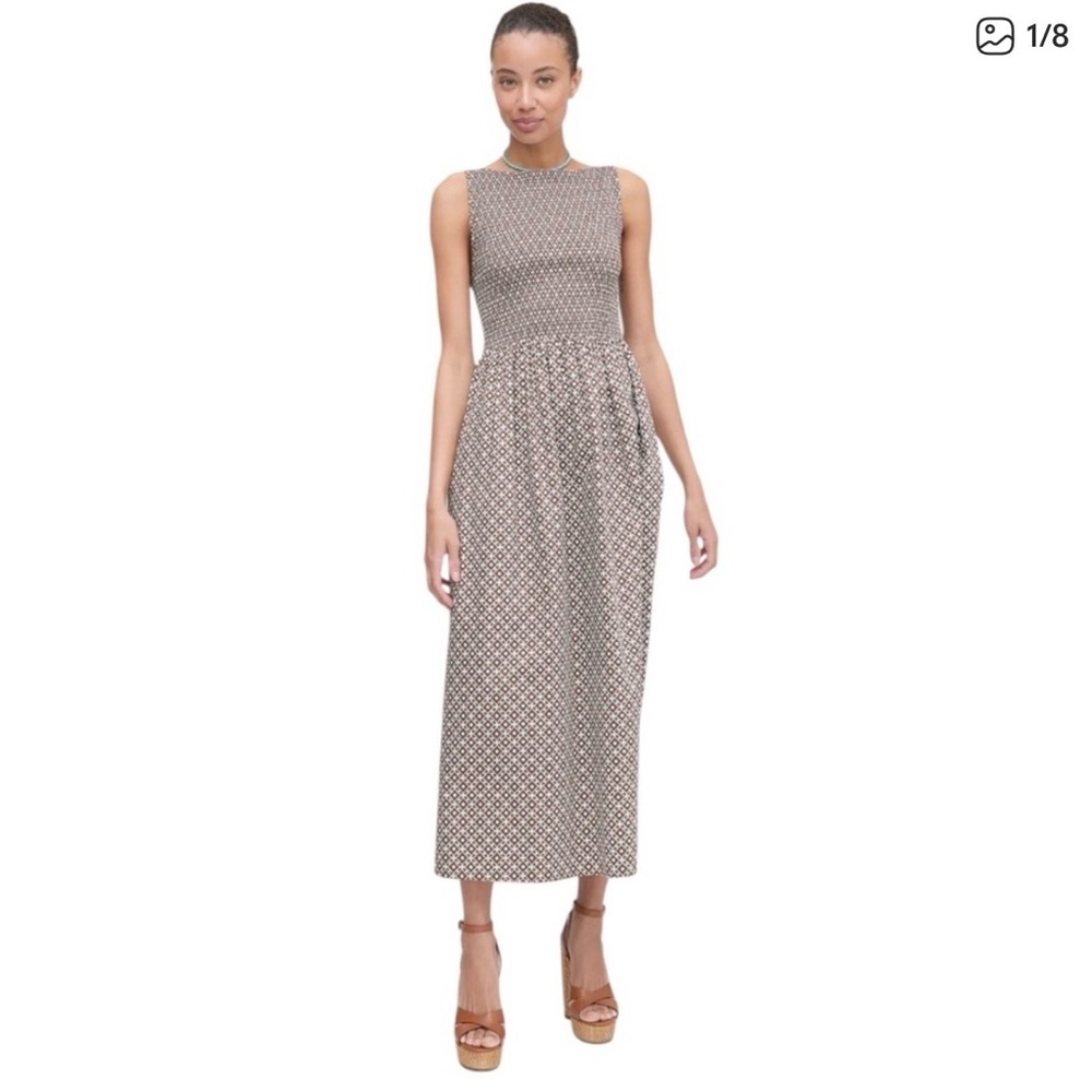 Smocked maxi hill house Patterned Dress